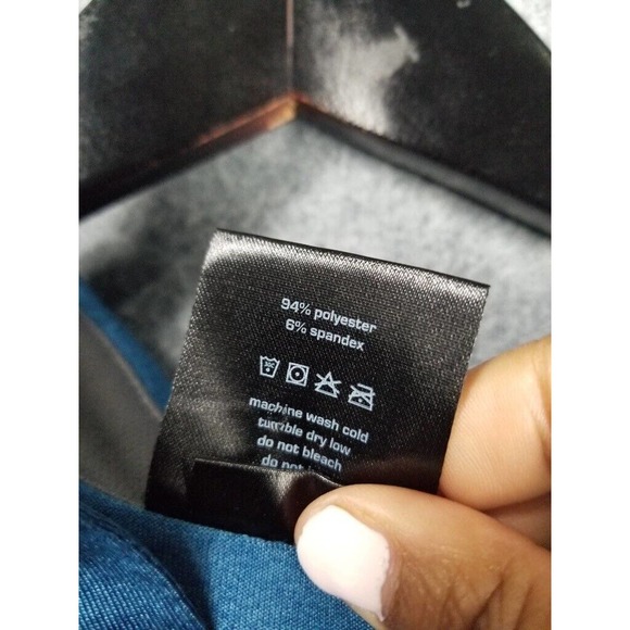 Hylete Polo Men's Medium Blue Athleisure Golf Outdoor Performance Comfort - Picture 5 of 8